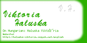 viktoria haluska business card